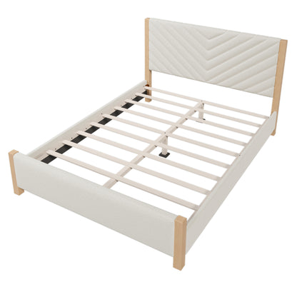 Hull Bed, Queen (Beige)