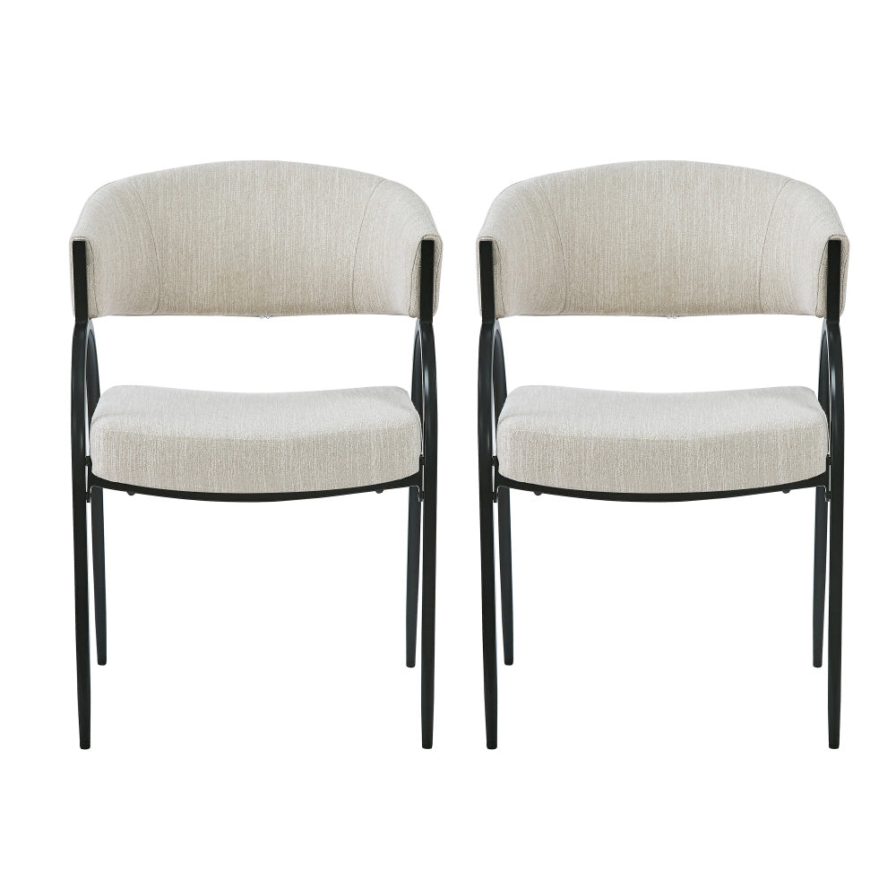 Melton Dining Chair, Set of 2 (Beige)