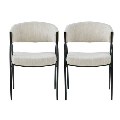 Melton Dining Chair, Set of 2 (Beige)