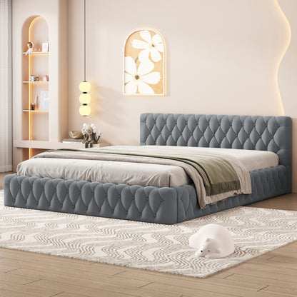 Sawyer Bed Frame, Queen (Grey)