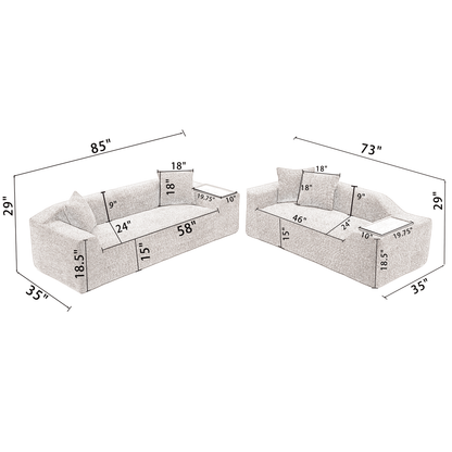 Jazmine Sofa, Grey
