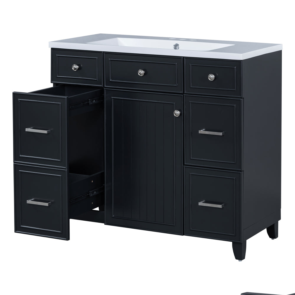 Middleton Bathroom Vanity, Black