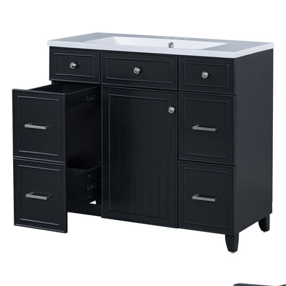 Middleton Bathroom Vanity, Black