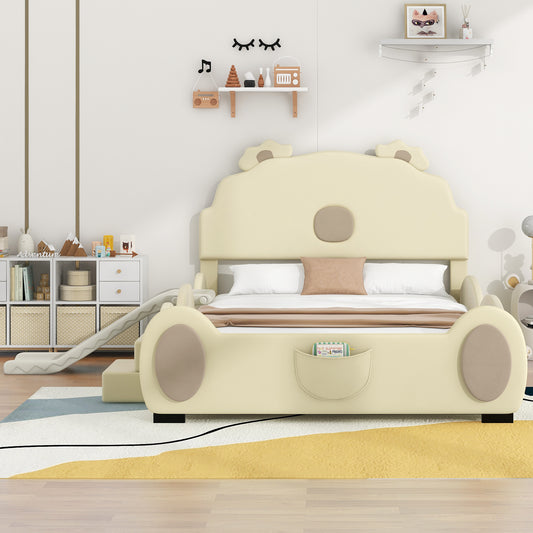 Hanna Bed, Full (Beige)