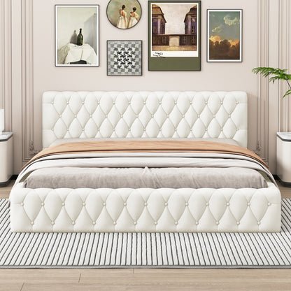 Sawyer Bed Frame, Queen (Beige)