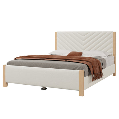 Hull Bed, Queen (Beige)