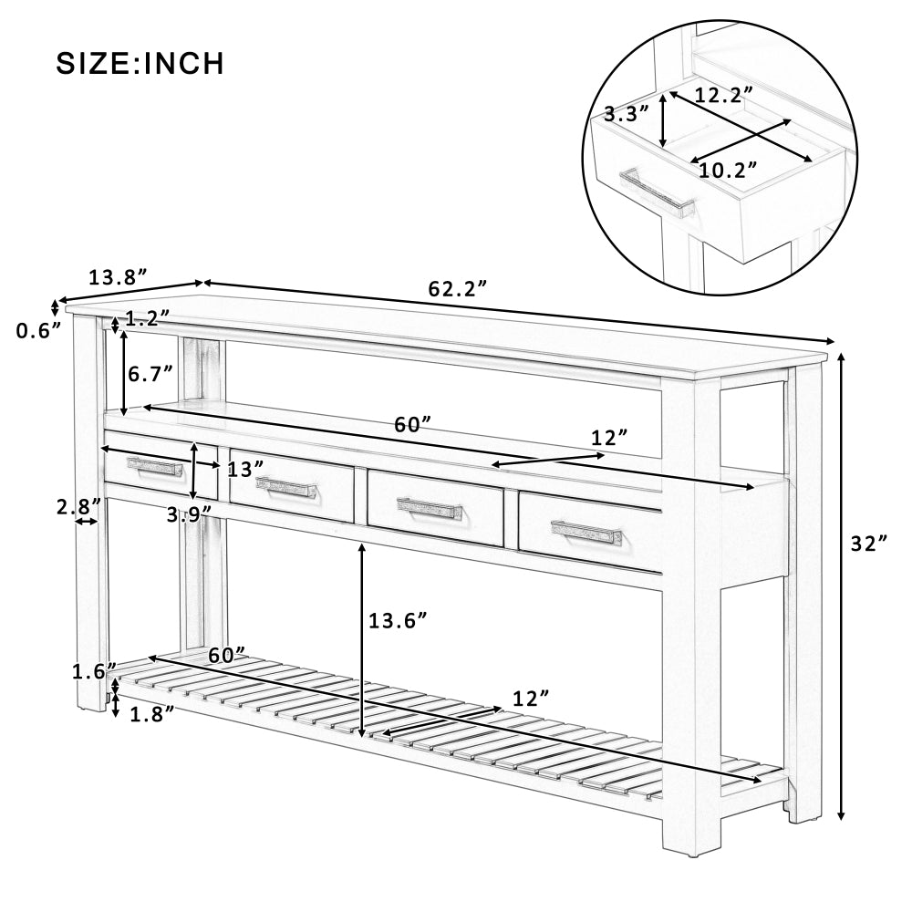 Milana Accent Table (White)