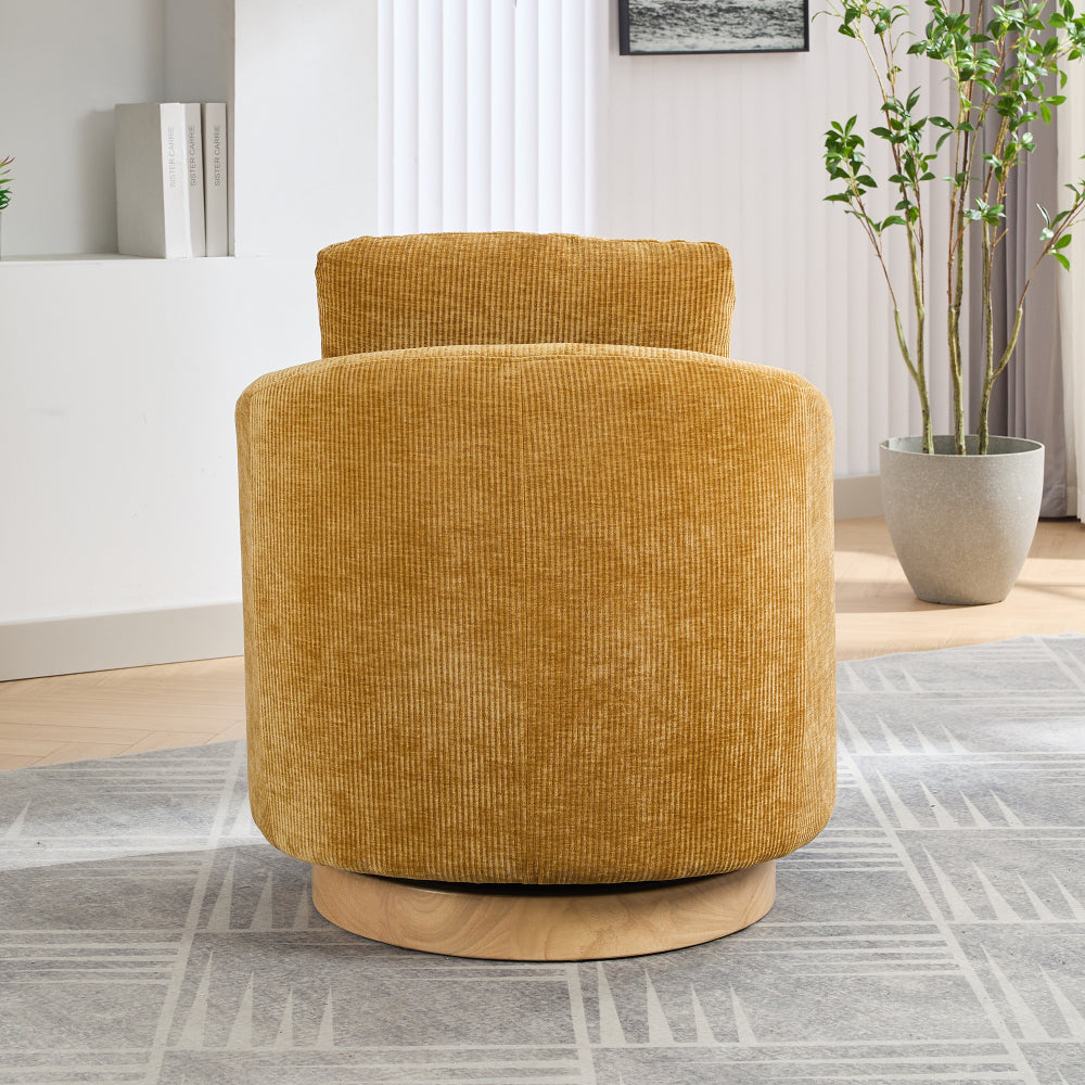 Frances Swivel Chair (Mustard)