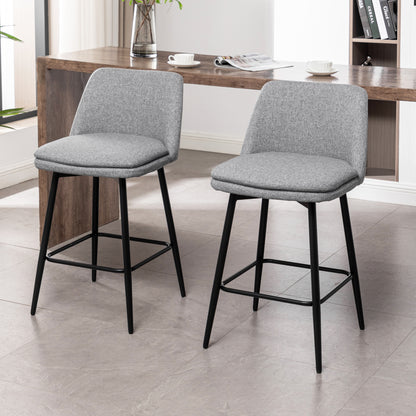 Yareli Bar Stool, Set of 4 (Light Gray )