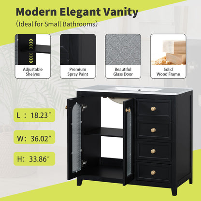 Hail Bathroom Vanity (Black)