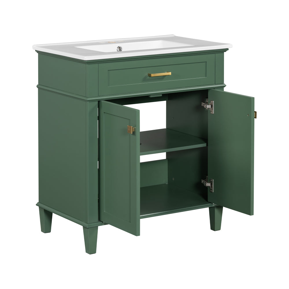 Gill Bathroom Vanity (Green)