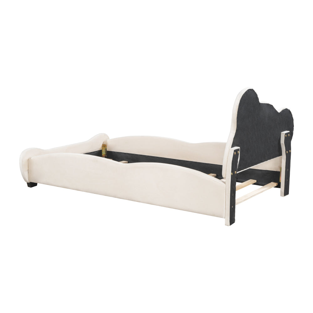 Lester Kids Bed, Full (Beige)