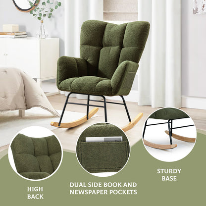 Madden Rocking Chair (Olive Green)