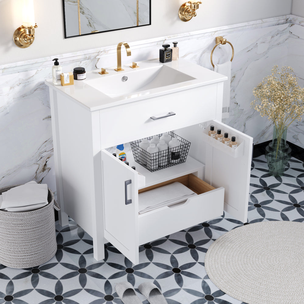 Goodman Bathroom Vanity, White