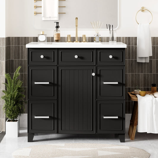 Middleton Bathroom Vanity, Black