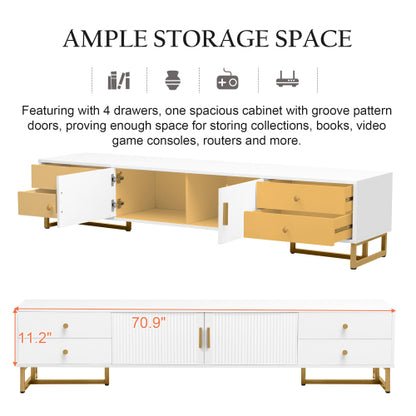 Clark TV Stand (White)