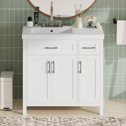 Brandt Bathroom Vanity, White