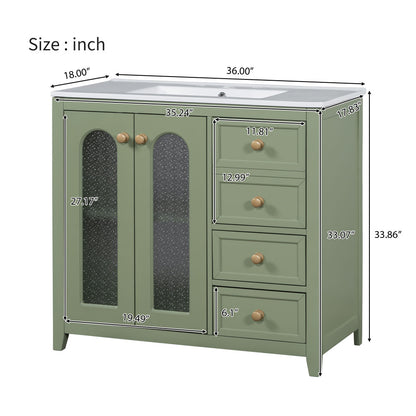 Hail Bathroom Vanity (Green)