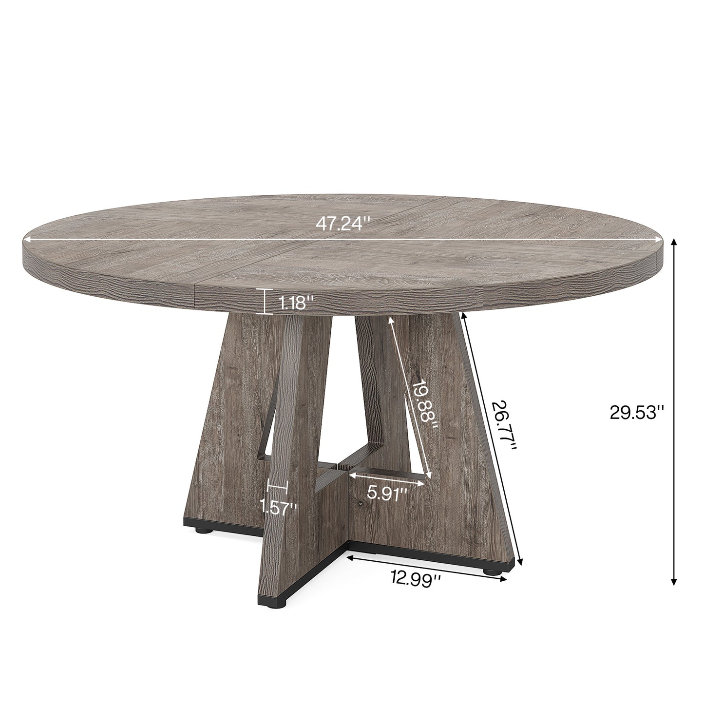 Daniels Dining Table (Grey)