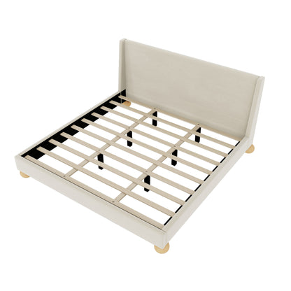 Charles Bed, King (Cream)
