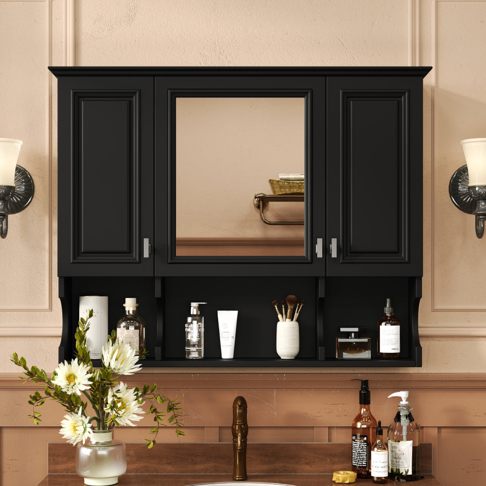 Kylan Bathroom Cabinet, Black