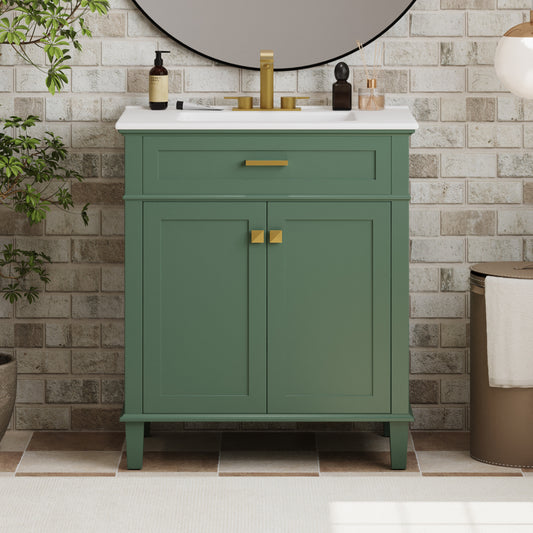 Gill Bathroom Vanity (Green)