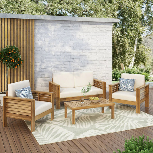 Kamiyah Patio Set, Set of 4 (Natural)