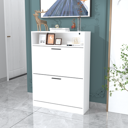 Ayala Shoe Cabinet, White