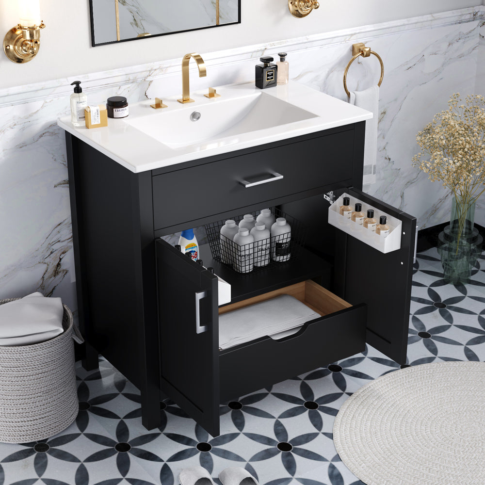 Goodman Bathroom Vanity, Black