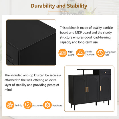 Brycen Shoe Cabinet (Black)
