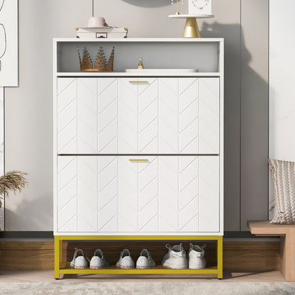 Stokes Shoe Cabinet (White)