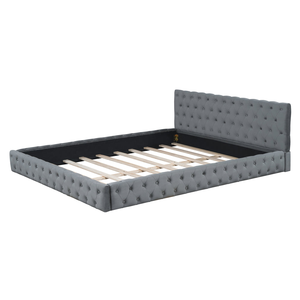Sawyer Bed Frame, Queen (Grey)