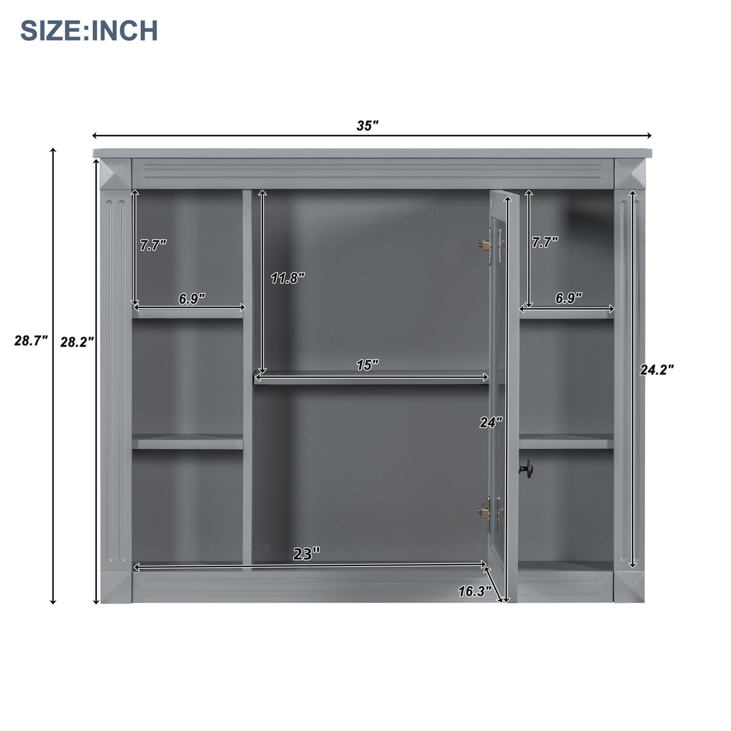 Darius Bathroom Cabinet (Grey)