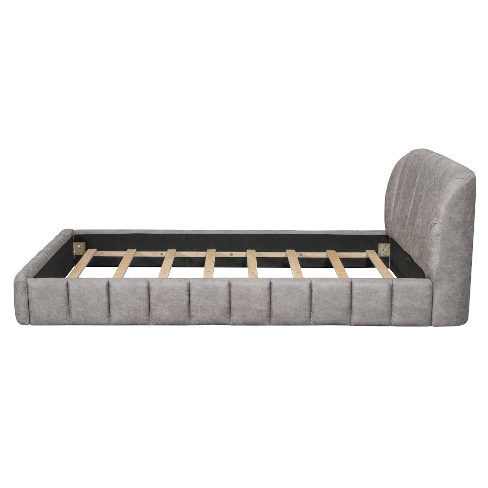 Walters Bed Frame, Queen (Grey)