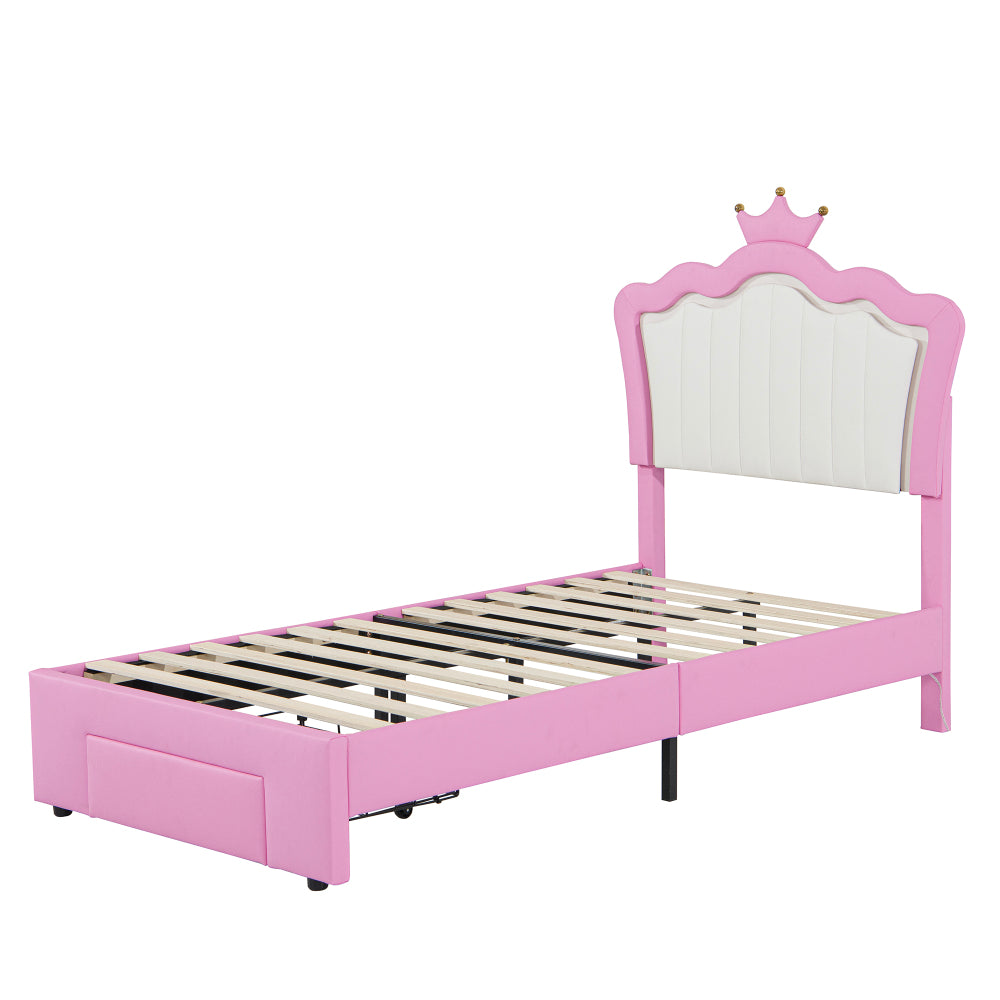 Princess Kids Bed, Twin