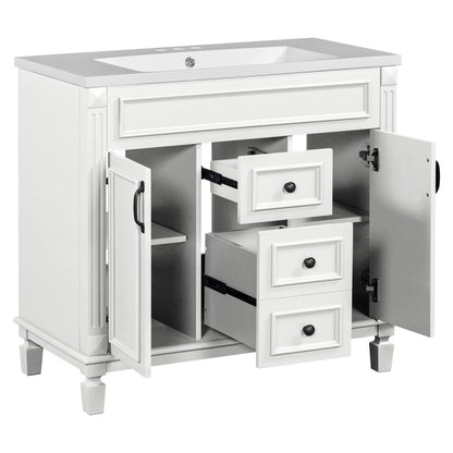 Becker Bathroom Vanity (White)