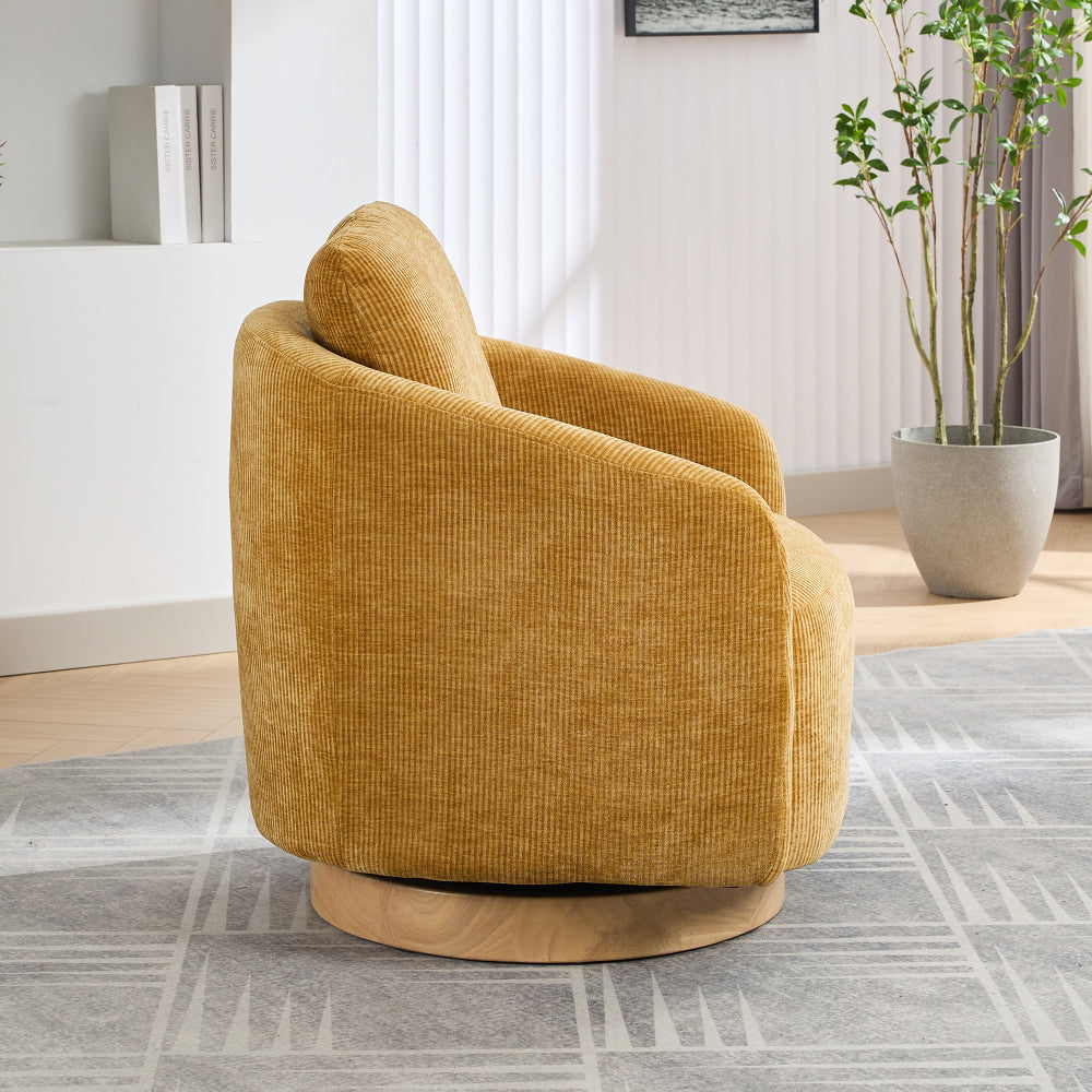 Frances Swivel Chair (Mustard)