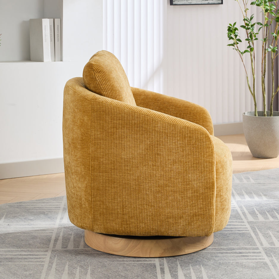 Frances Swivel Chair (Mustard)