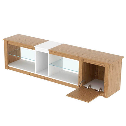 Miranda TV Stand (Natural + White)