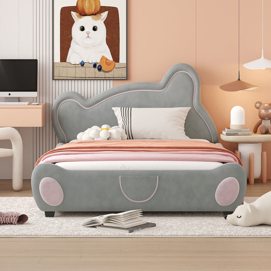 Lester Kids Bed, Full (Grey)