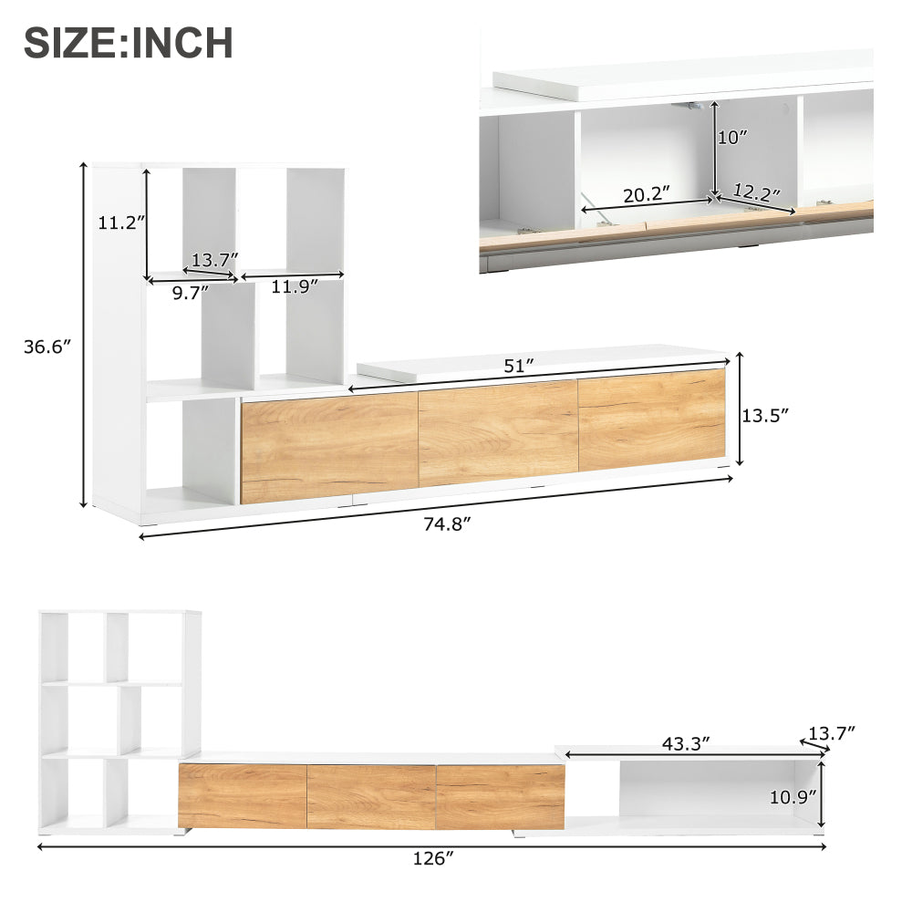 Desmond TV Stand (White)