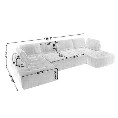 Melina Sofa, Grey