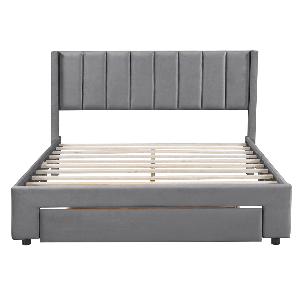 Russo Bed, Queen (Grey)