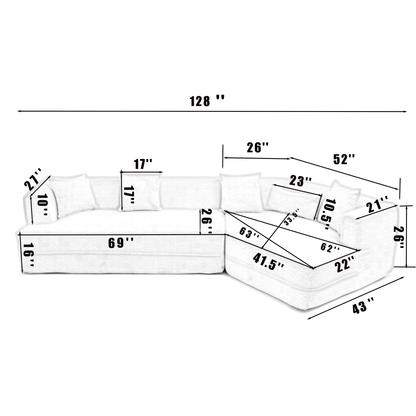 Elian Sofa, Beige