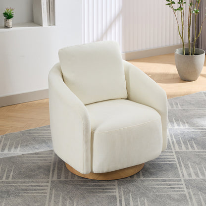 Frances Swivel Chair (White)