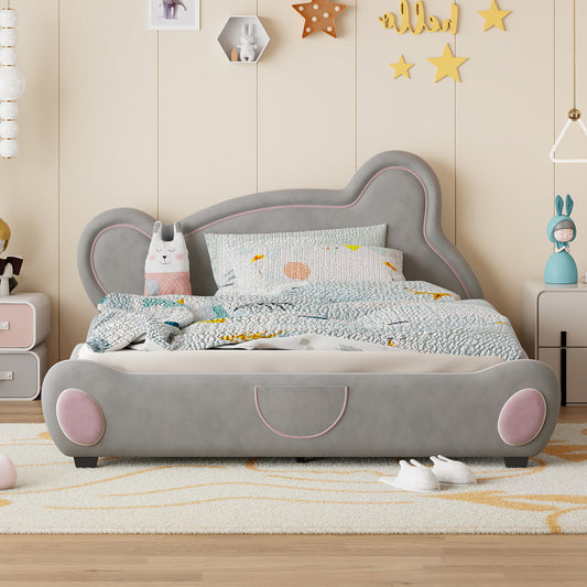 Lester Kids Bed, Queen (Grey)