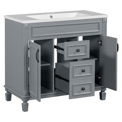 Becker Bathroom Vanity (Grey)