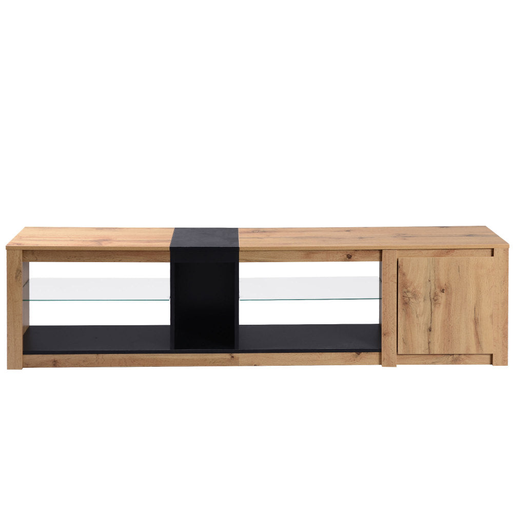 Miranda TV Stand (Natural + Black)