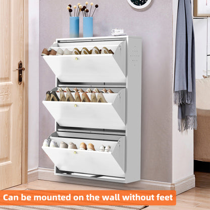 Merritt Shoe Cabinet (White)