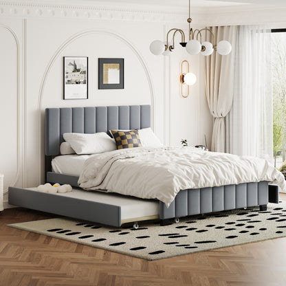 Spencer Bed, Queen (Grey)